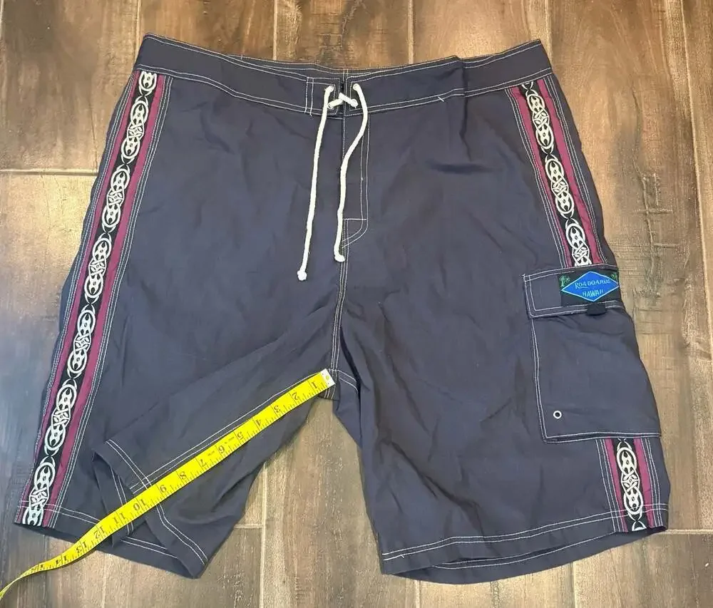 Koa Boards Hawaii Men's Cargo Surf Swim Trunks Shorts